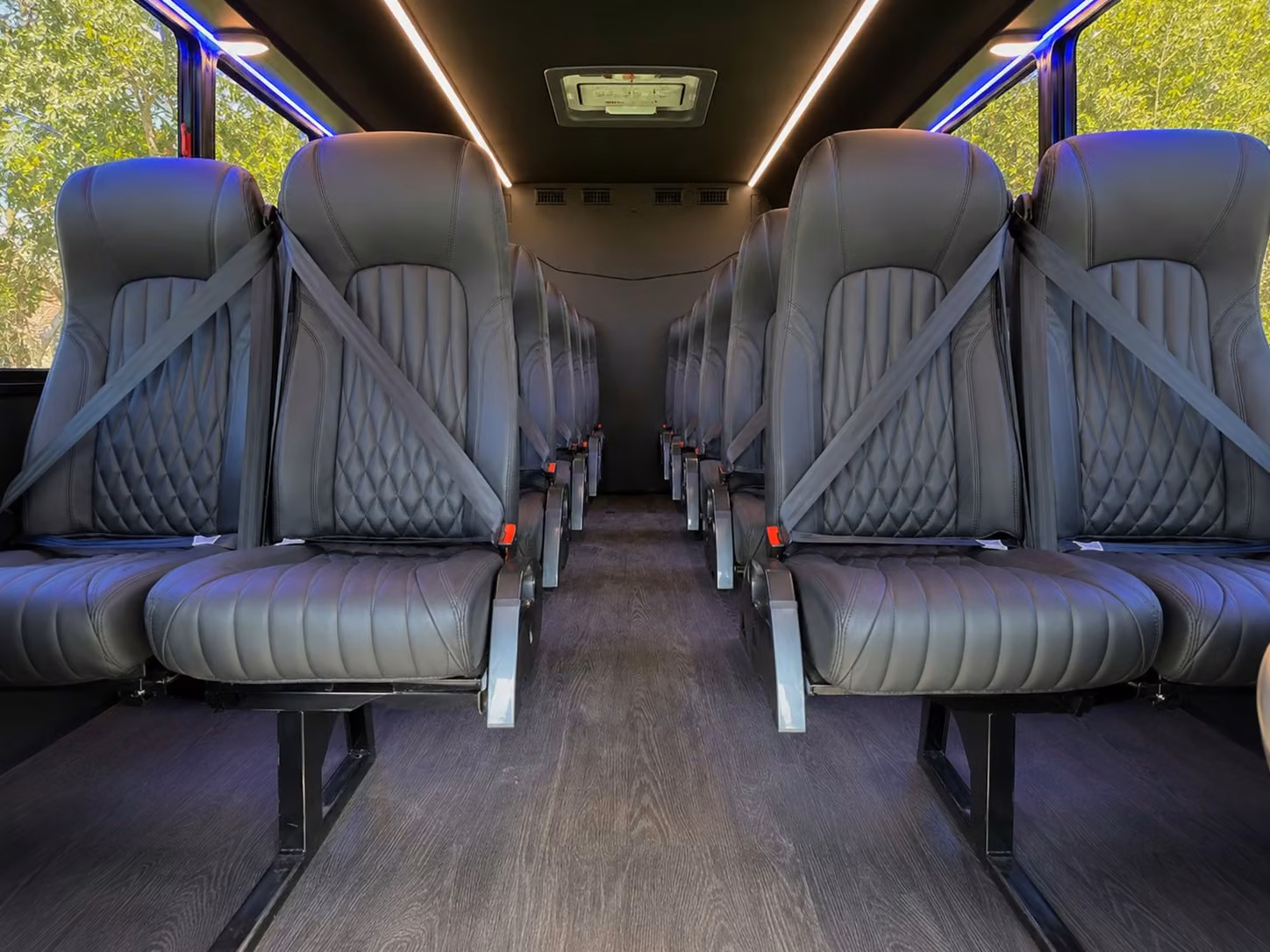 15 passenger minibus inside