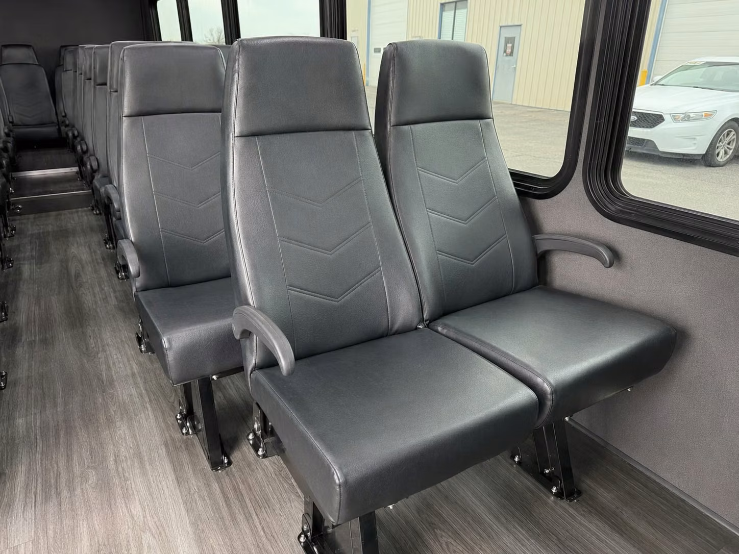 15 passenger minibus interior