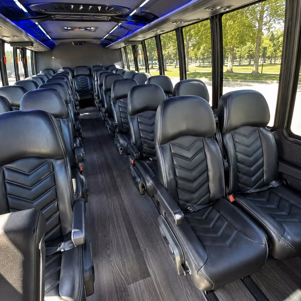 25 passenger minibus inside