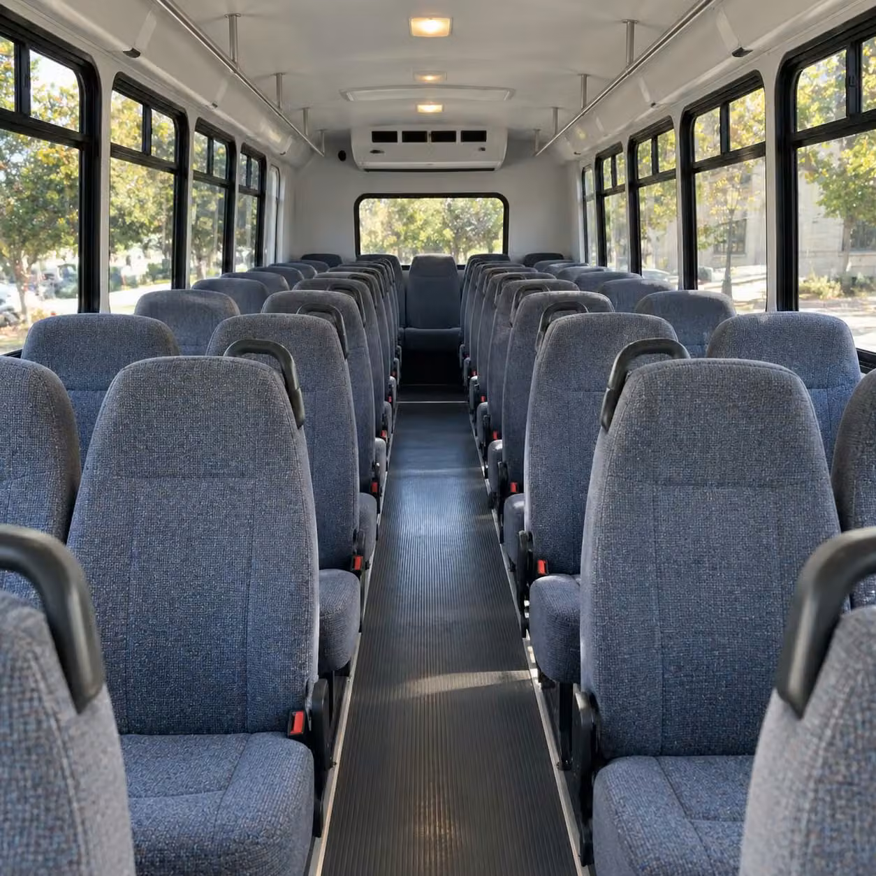 25 passenger minibus interior
