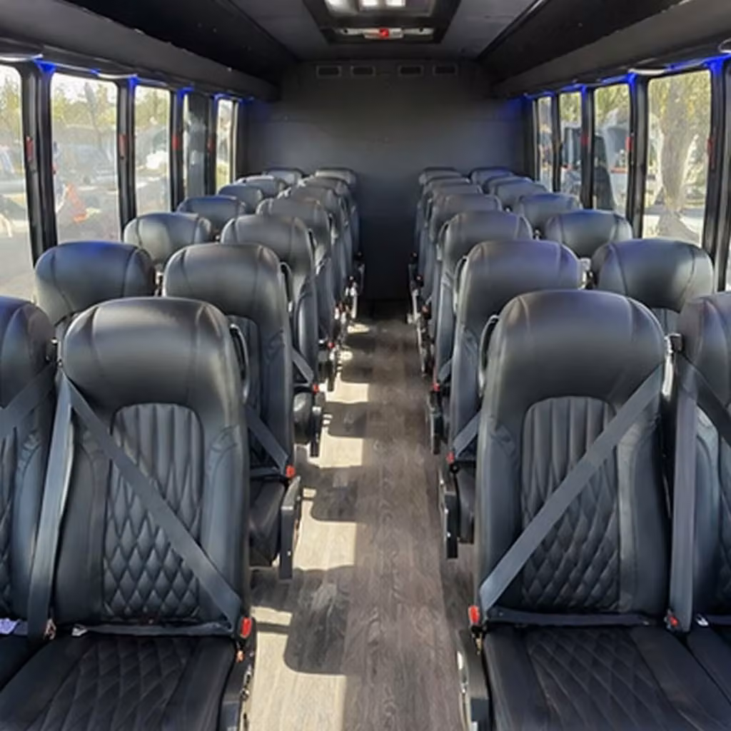 28 passenger minibus interior