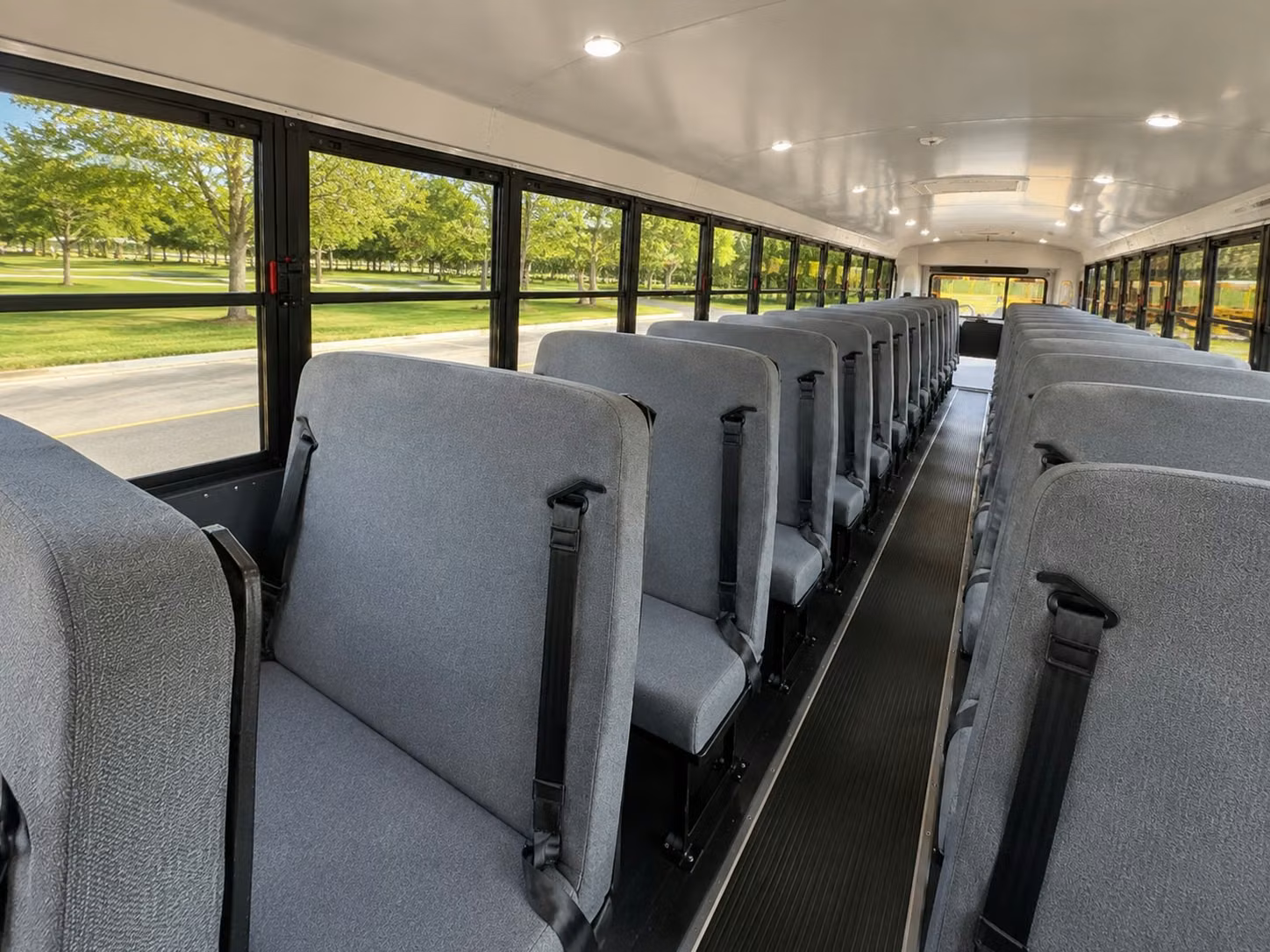 school bus inside