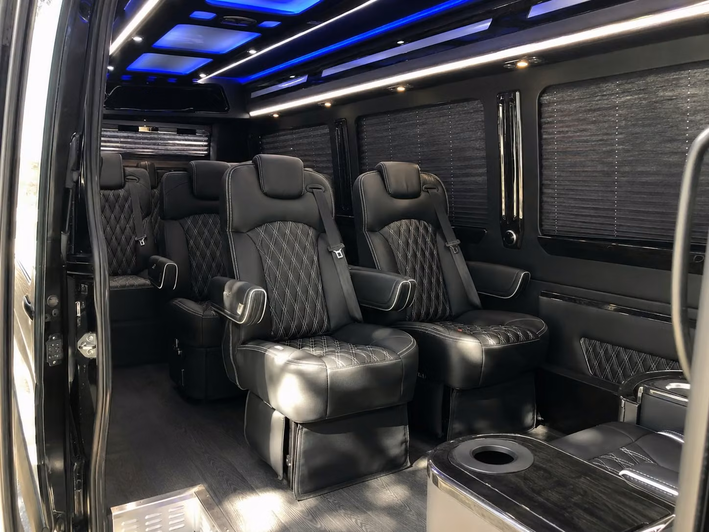 sprinter van with driver inside